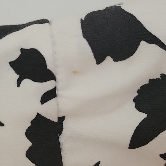 White House Black Market size 2 ombre white black floral midi skirt - Picture 3 of 6